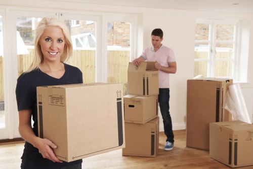 Removal van loaded for a house move in Richmond upon Thames