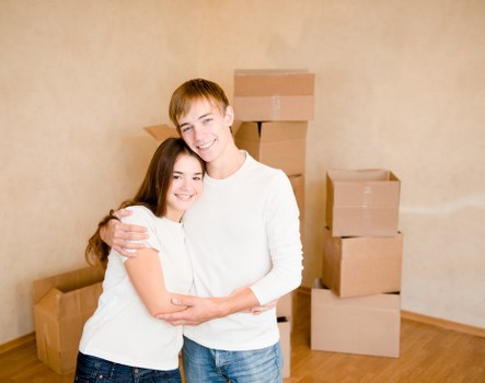 Fragile household items prepared for moving in Richmonduponthames