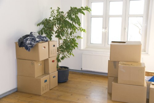 Removal team preparing furniture for transport in Richmond upon Thames