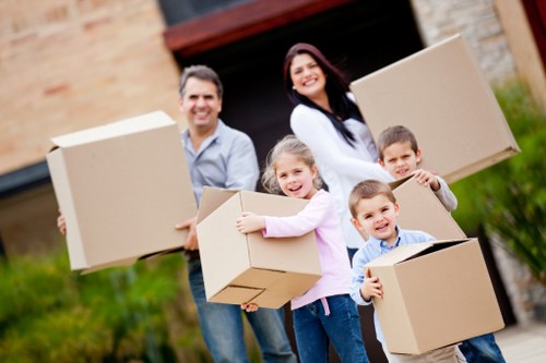 Careful loading of household items for a local move in Richmond